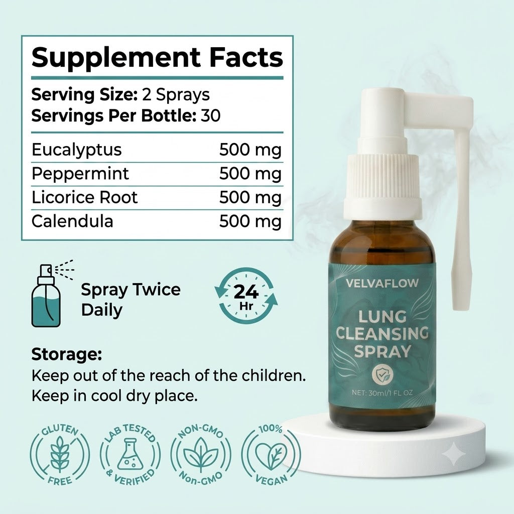 VelvaFlow™ Lung Cleansing Spray