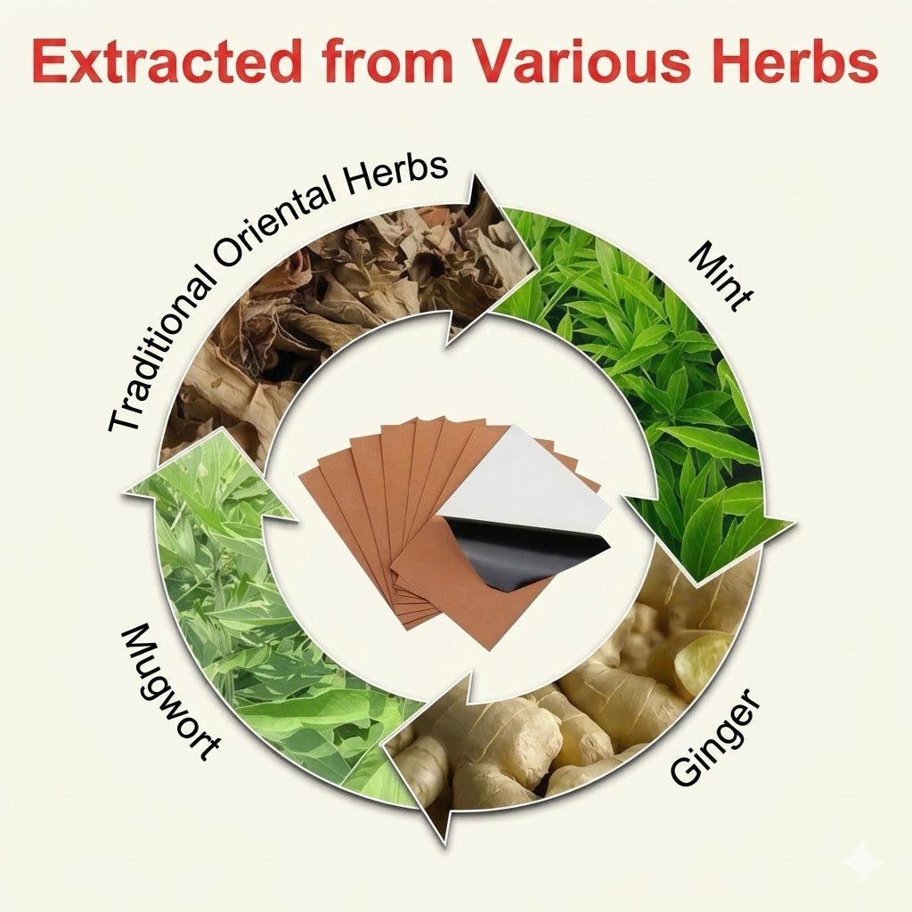 Natural Ginger Herbal Pain Relief Patch
