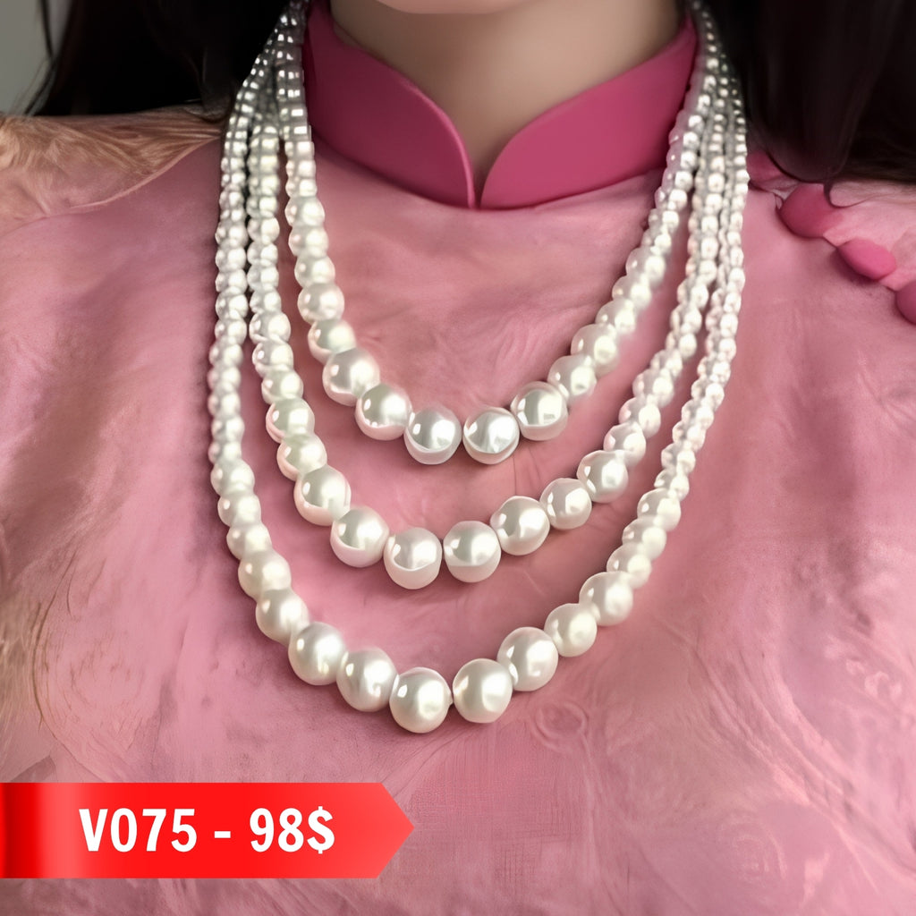Premium Pearl Necklace - Luxurious, Elegant Design in Multiple Styles